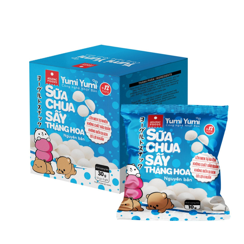 Sữa chua sấy thăng hoa Yumi Yumi hộp 30 g (10 g x 3 gói)